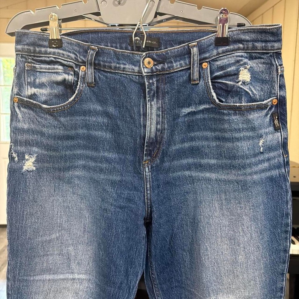 Silver Jeans Co Frisco Straight Distressed Blue Denim Jeans W31 L28 L28405RCS351
